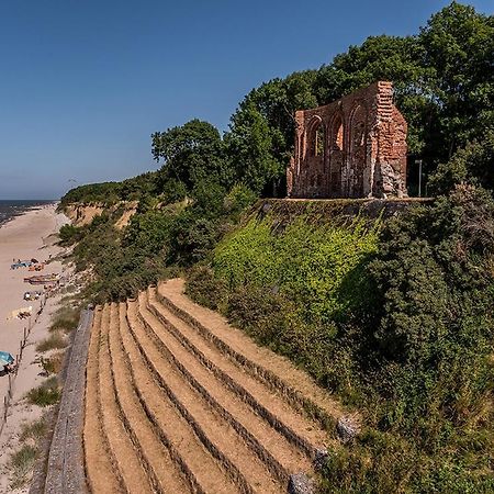 U Sylwi Domki Drewniane Trzęsacz Exterior foto